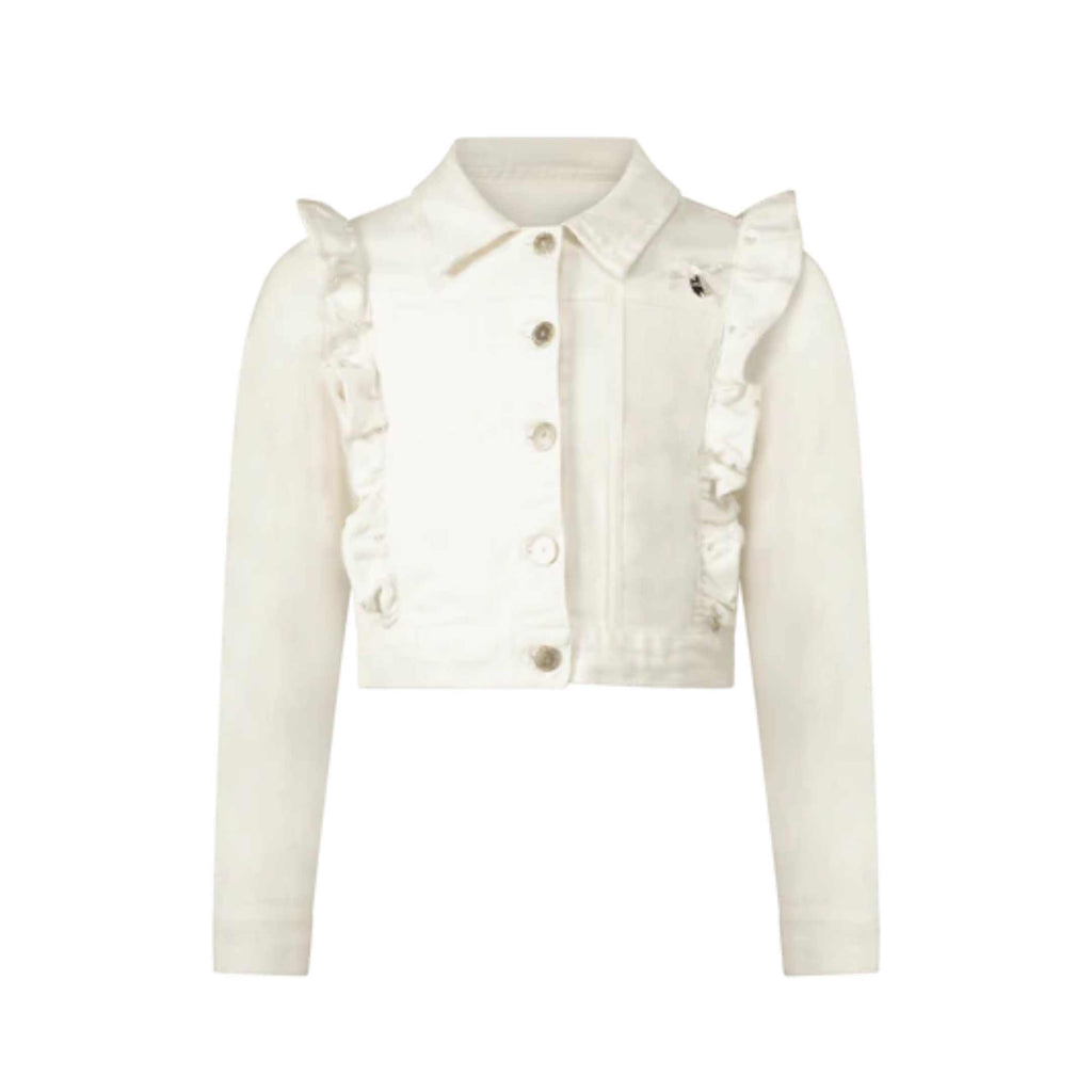 Le Chic Ally Off White Denim Jacket