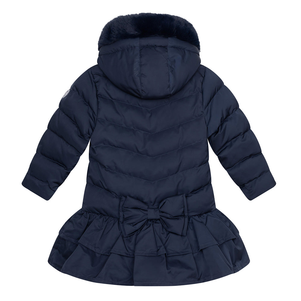 A Dee Becky Girls BTS Navy Padded Hooded Jacket