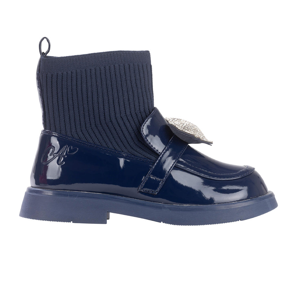 A Dee Mary Jane Navy BTS Sock Wellies