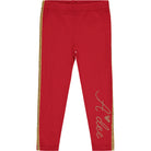 A Dee Candy Red Crown Jumper & Leggings Set
