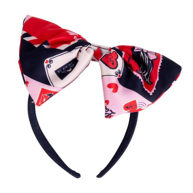 A Dee Rosalie Navy Envelope Print Hairband For Girls 