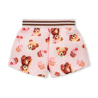 A Dee Maya girls pink teddy bear bakery print shorts – back view
