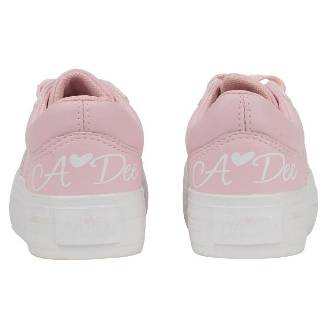 A Dee Patty baby Pink Fairy Platform Trainers For Girls