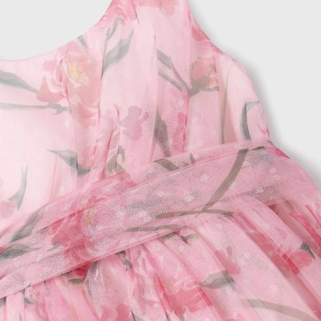 Abel & Lula Girls Pink Tulle Dress