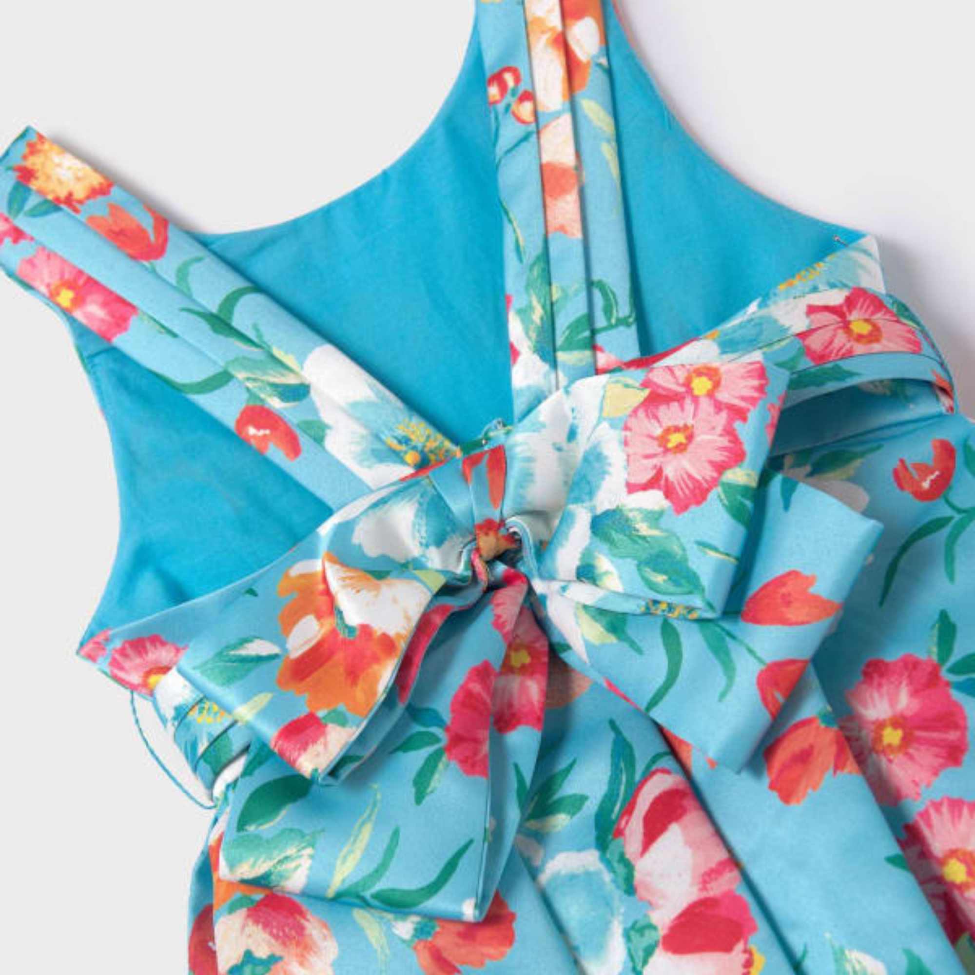Abel & Lula Turquoise Floral Confirmation Dress