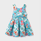 Abel & Lula Turquoise Floral Skater Dress