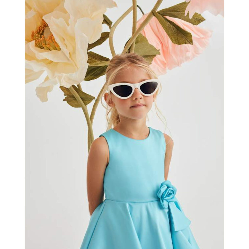 Abel & Lula Turquoise Ruffle Dress For - Girls 