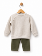 Babybol boys khaki trousers and sweatshirt set