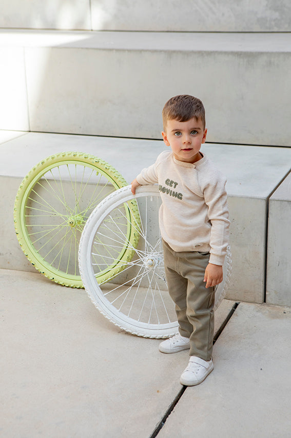 Baby boys & toddler casual sweatshirt and trouser outfit set
