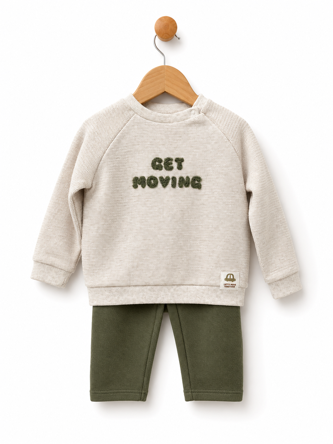 Babybol Get Moving 2 piece outfit gift set for baby boys & toddlers 