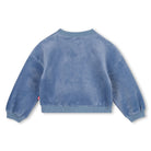 Billieblush girls blue heart sweatshirt back view