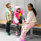Billieblush girls trainers styled with colourful casual children's outfits
