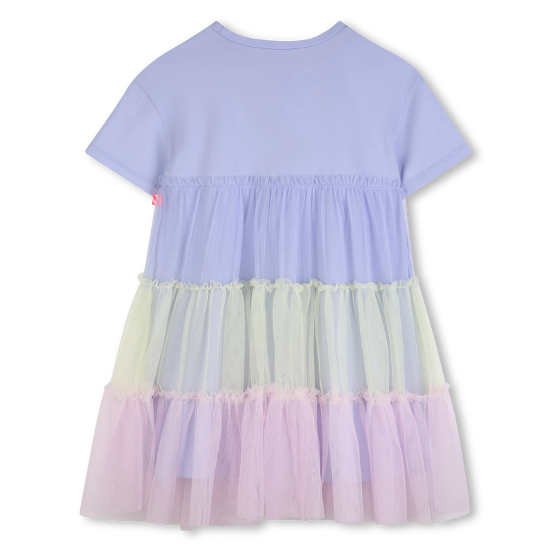 Billieblush girls pastel tiered dress back view tulle skirt