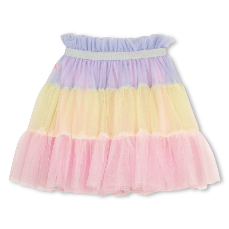 Billieblush girls ombre skirt back view with pretty layered tulle