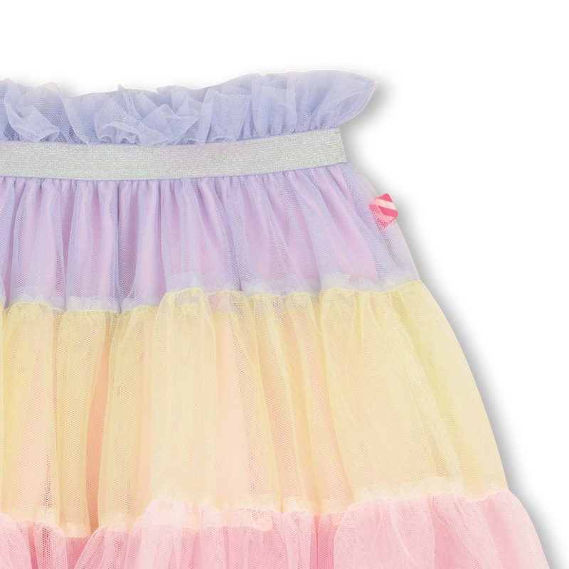 Billieblush girls pastel tulle skirt waistband detail elastic waist