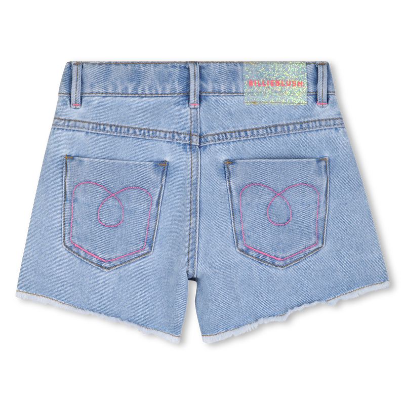 Billieblush girls denim shorts with embroidered back pockets