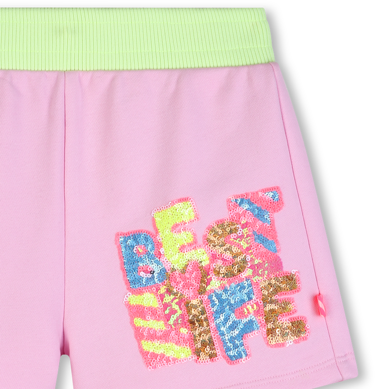 Billieblush girls pink shorts elastic waistband detail