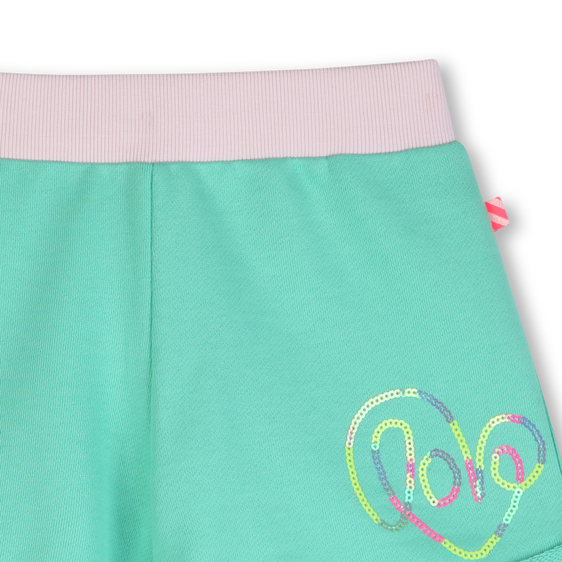 Billieblush girls shorts green elastic waist detail