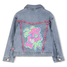 Billieblush girls sequin back light denim jacket
