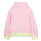 Billieblush girls pink zip up cardigan back view