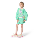Billie-blush love print fleece sweatshirt for girls 