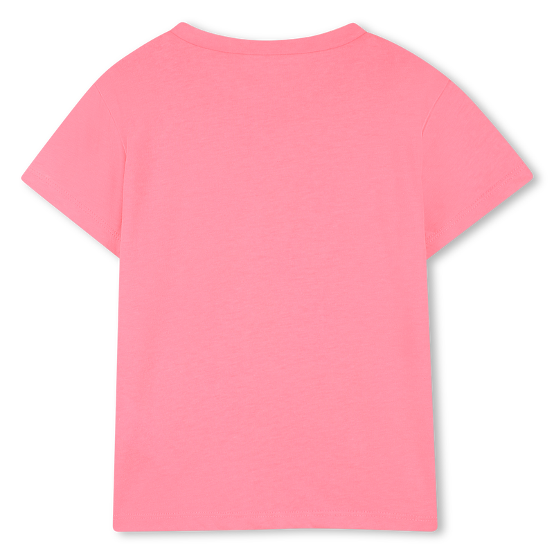 Billieblush girls pink short sleeve t-shirt back view plain