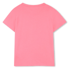 Billieblush girls pink short sleeve t-shirt back view plain