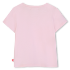 Billieblush girls pink cotton t-shirt back view short sleeve