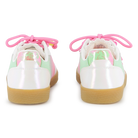Billieblush girls trainers pastel pink green back view gum sole