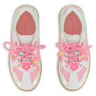 Billieblush girls trainers top view beaded lace detail flower charm