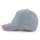 Billieblush girls denim cap side profile embroidered badge neon brim detail