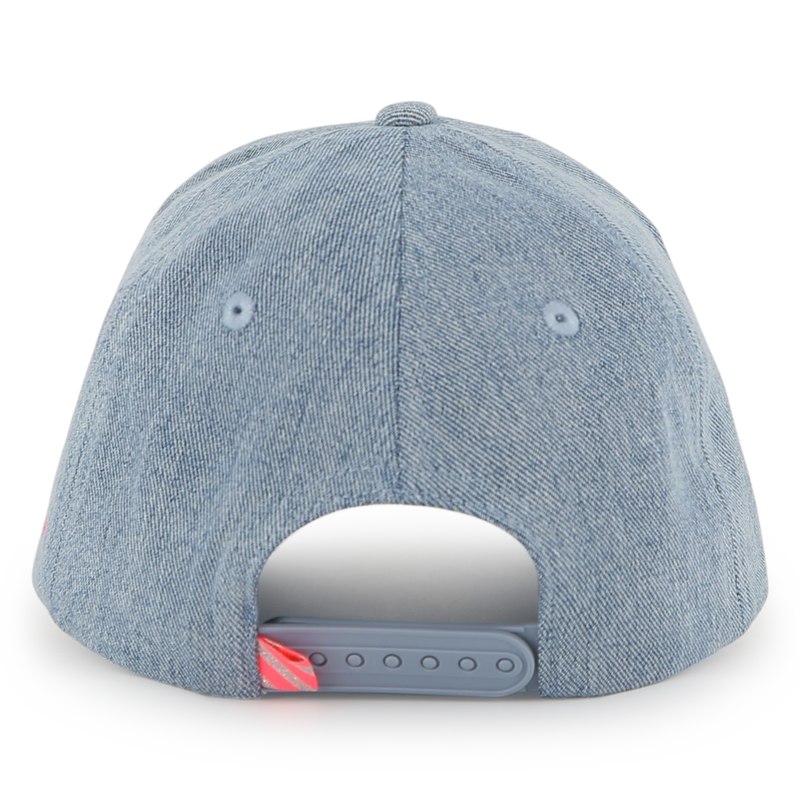 Billieblush girls denim cap back view blue denim adjustable fastening