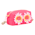 Billieblush girls pink sunglasses bag flower detail crossbody front view
