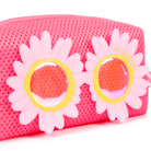 Billieblush pink bag flower sunglasses close up detail
