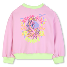 Billieblush girls pink sweatshirt back graphic happy girl summer design