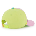 Billieblush girls green and pink cap back view adjustable strap