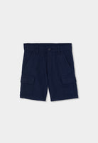 Boboli boys navy cargo shorts for babies and toddlers aged 18 months to 5 years 