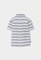 Boboli boys striped linen shirt back view