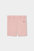 boys pink bermuda shorts baby toddler back view cotton