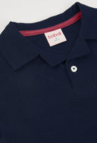 Boboli boys navy polo collar and chest pocket detail