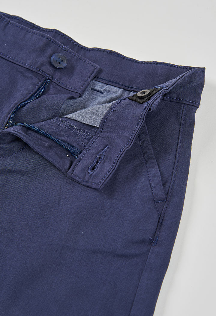 Boboli boys navy Bermuda shorts back pocket detail