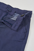 Boboli boys navy Bermuda shorts back pocket detail