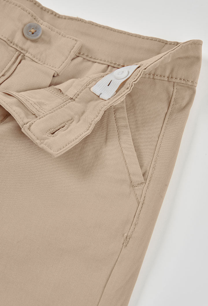 Boboli boys chinos waistband inner detail beige