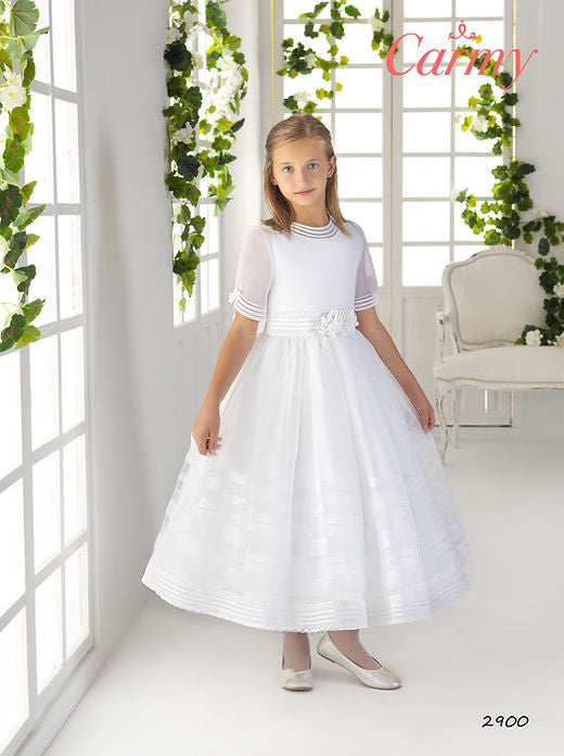 Carmy Louise 2900 Communion Dress In White