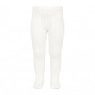 Condor girls ribbed cotton tights in cream