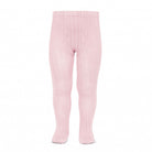 Condor baby girls pink ribbed tights