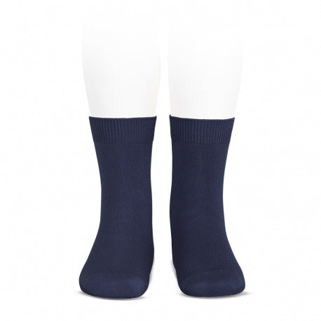Condor unisex navy cotton kids ankle socks