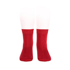 Condor red cotton ankle socks for boys and girls