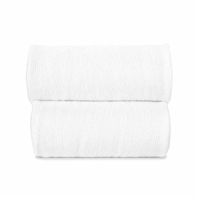 Condor white plain stitch short socks for children