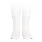 Condor plain stitch short white ankle socks for children and babies